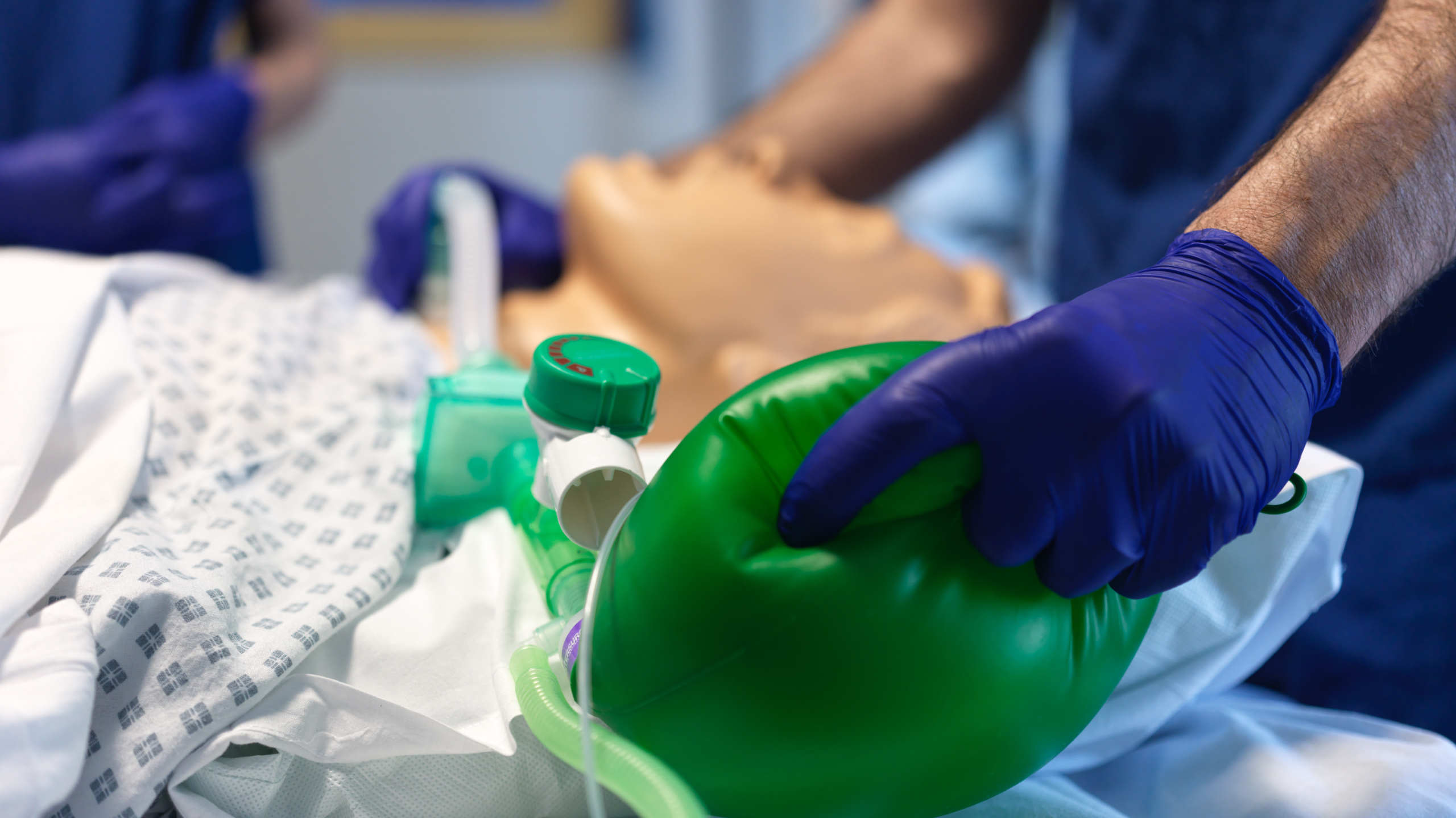 Image for task: Normal upper airway with a recent percutaneous tracheostomy