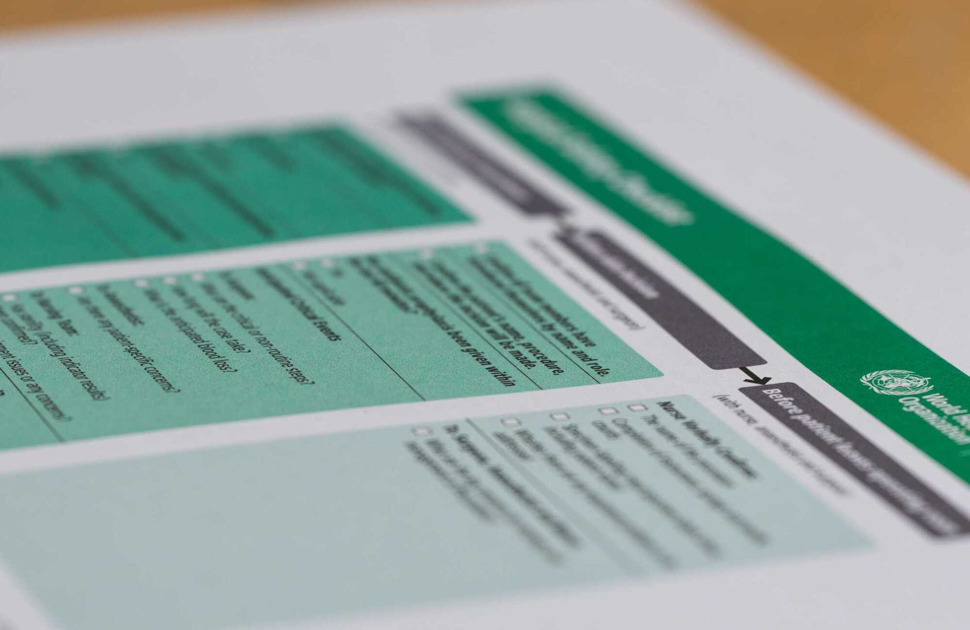 Orthopaedic Surgical Checklists