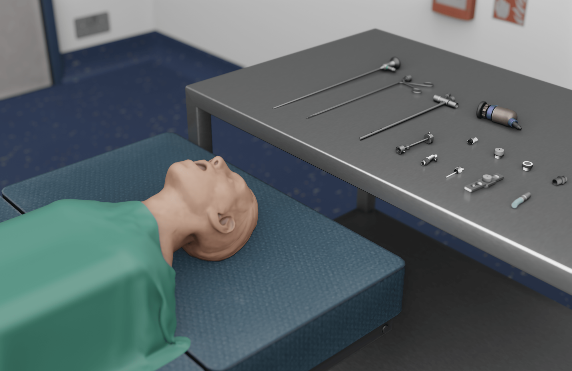 Image previewing the Paediatric Rigid Bronchoscope Assembly task