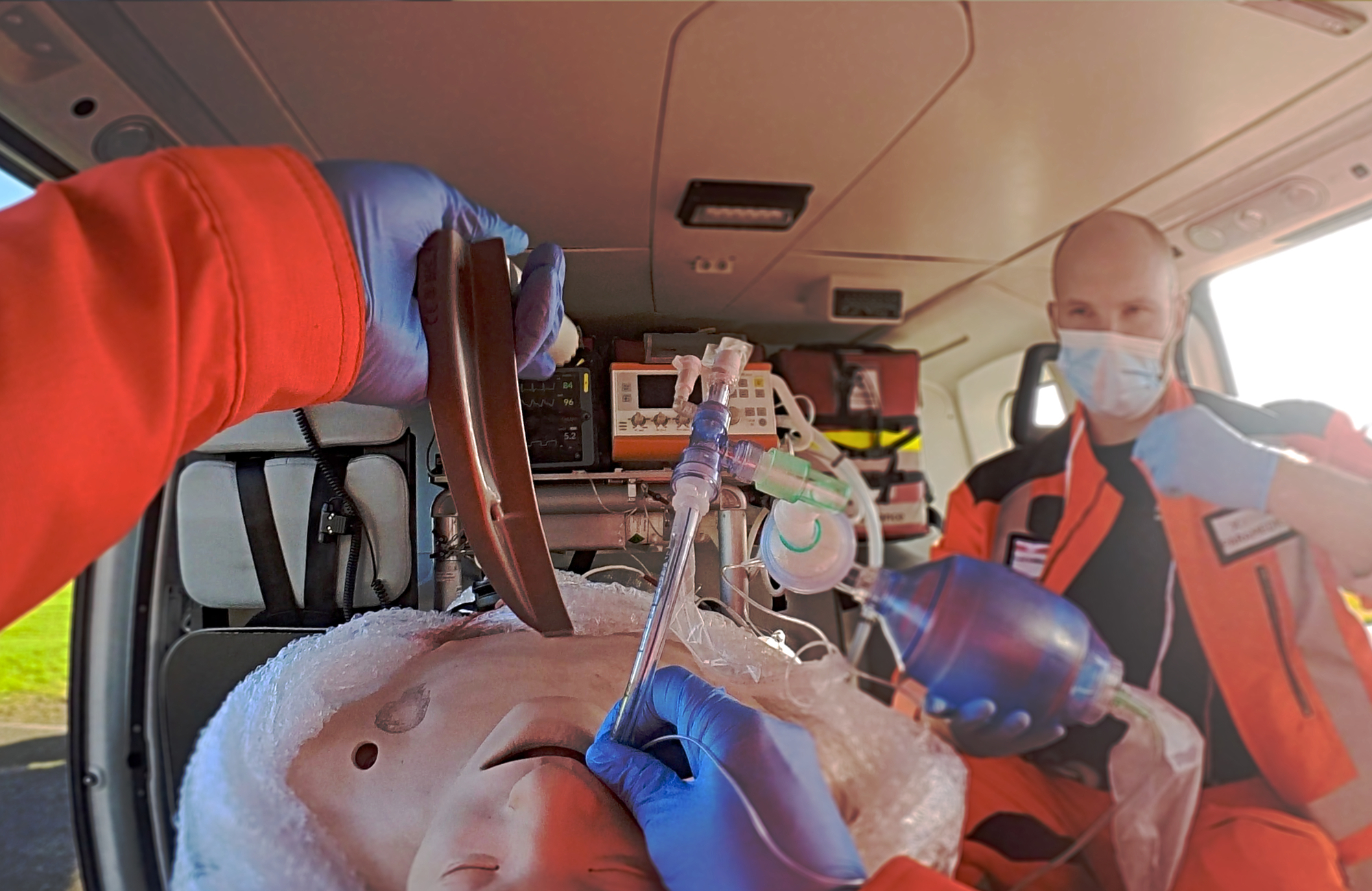 Image previewing the Rapid Sequence Induction (RSI) and Intubation task