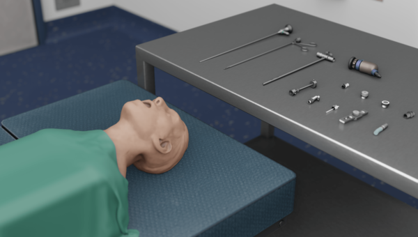 Image previewing the Paediatric Rigid Bronchoscope Assembly task